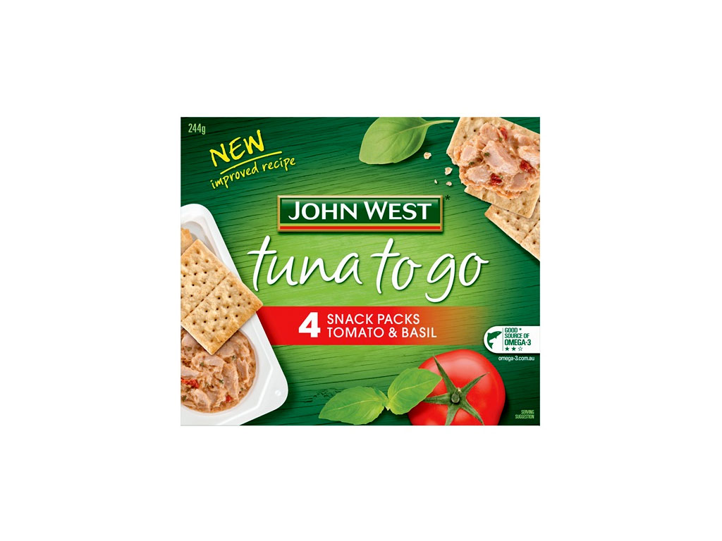 john west tuna2go tomato basil