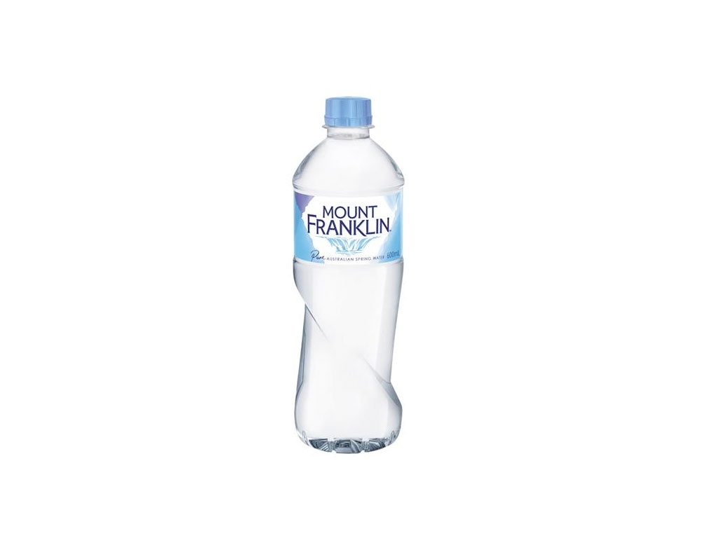 mt franklin water bottle 600ml